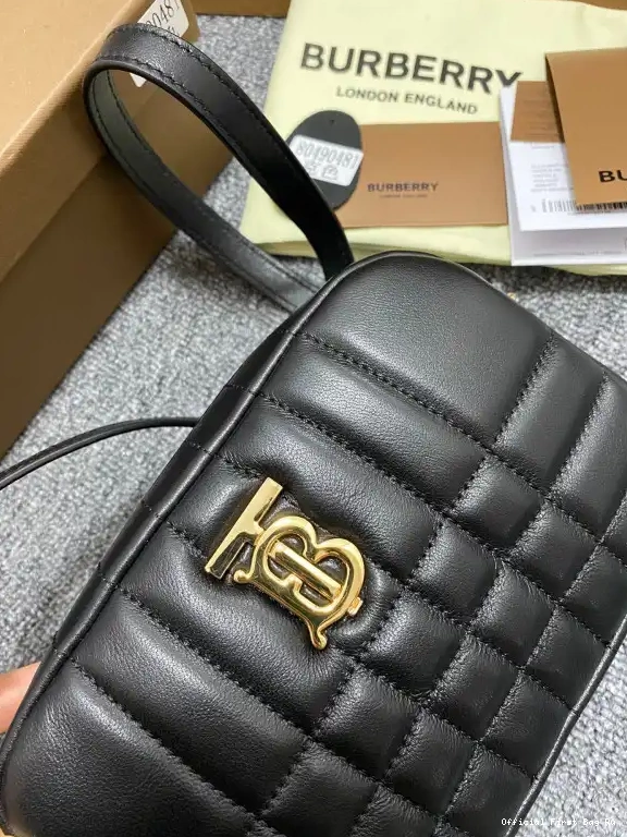 Official First Bag Ru Lola BURBERRY Bag MINI Camera 0523